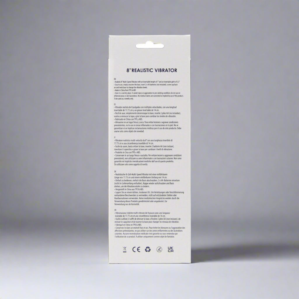 Product packaging with text on a white background