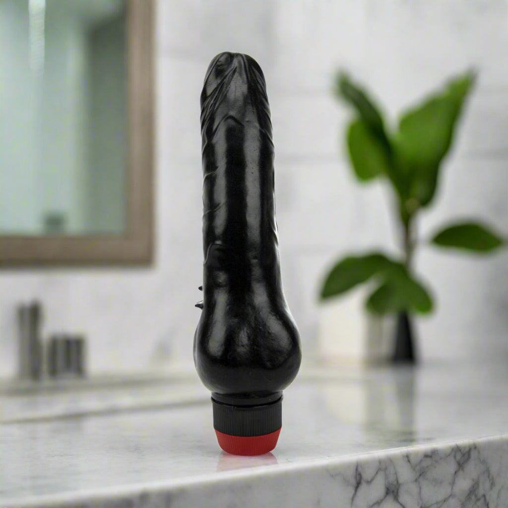 Black Vibrator on a white background