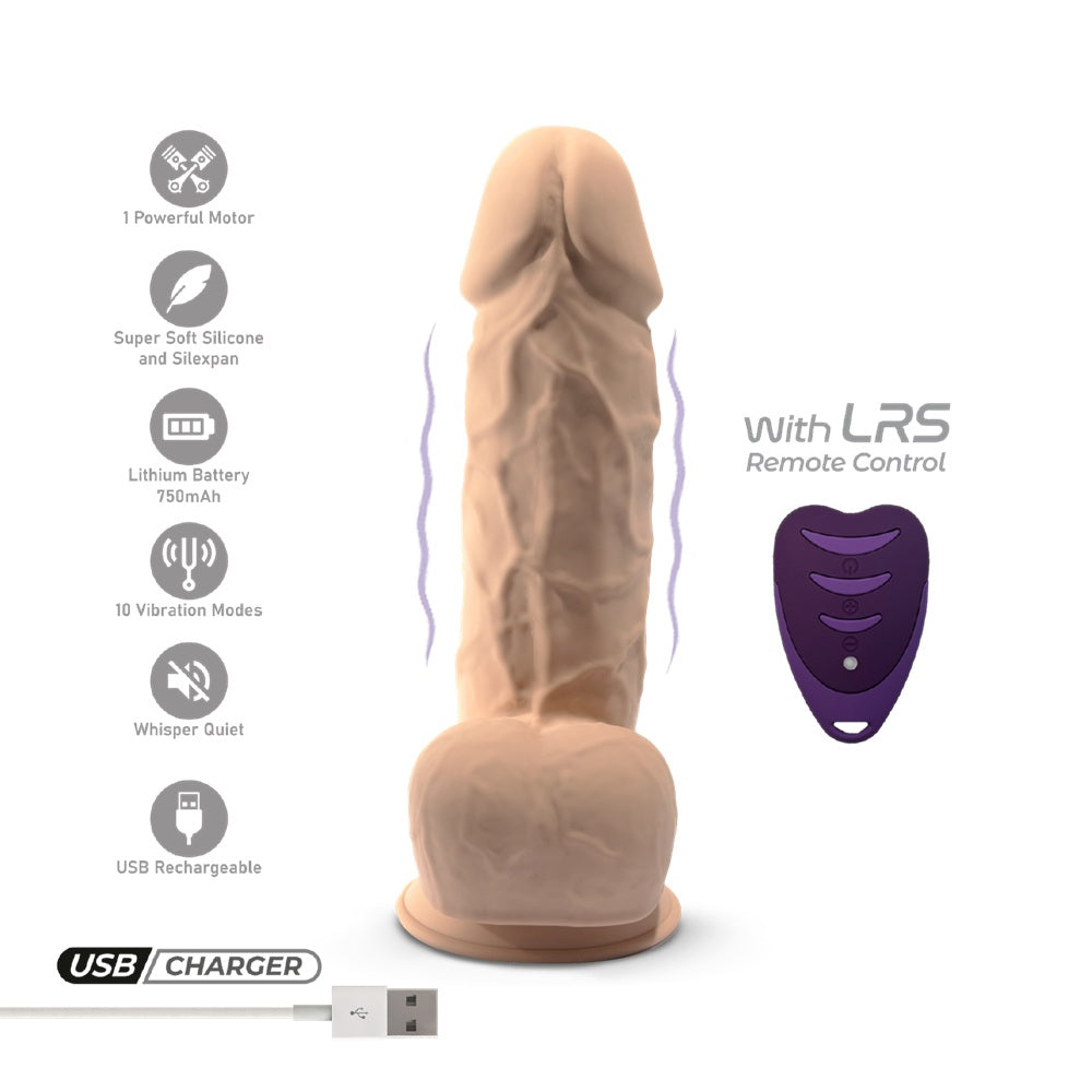 SilexD 8.5" RC Vibrating Girthy Silicone Dildo