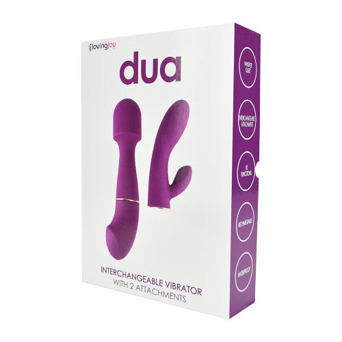 Loving Joy DUA Interchangeable Vibrator with 2 Attachments