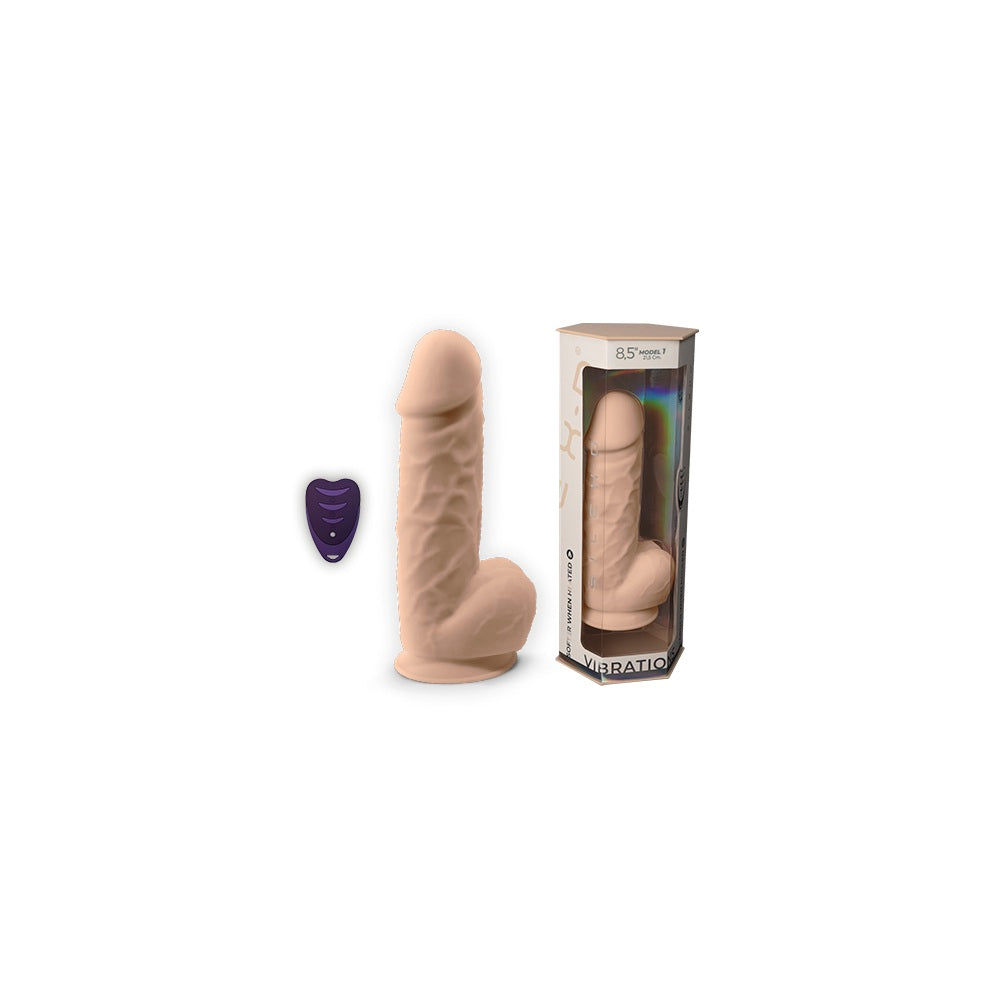 SilexD 8.5" RC Vibrating Girthy Silicone Dildo