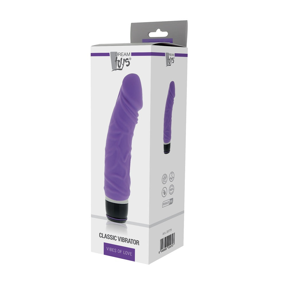 Silicone Realistic Vibrator Purple