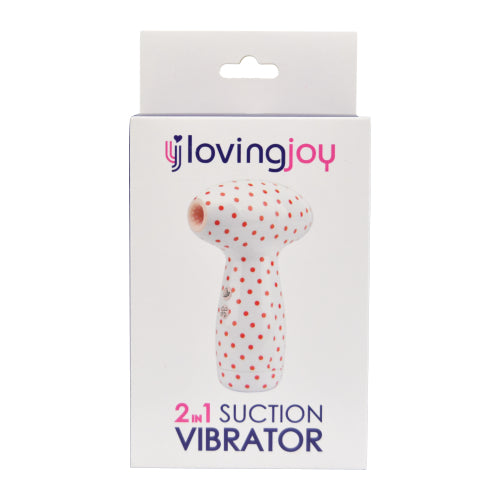 Loving Joy 2 in 1 Suction Vibrator - vibes4less