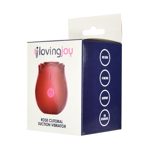 Loving Joy Rose Toy Clitoral Suction Vibrator - vibes4less