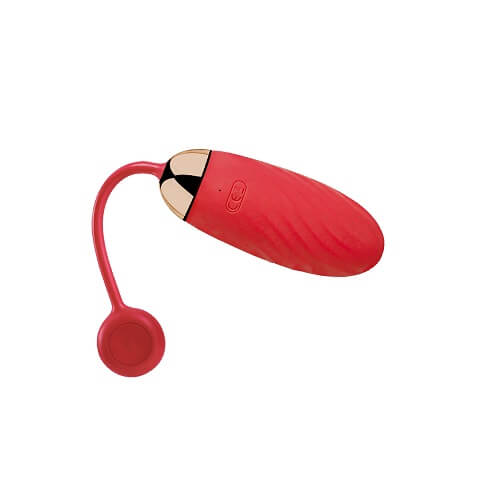 Svakom Ella APP Controlled Silicone Vibrating Egg Red - vibes4less