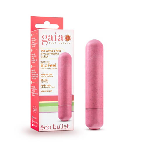 Gaia Biodegradable Eco Bullet Vibrator - vibes4less