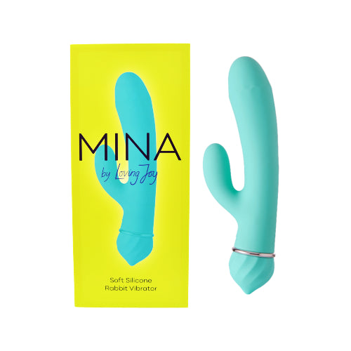 Mina Soft Silicone Rabbit Vibrator - vibes4less
