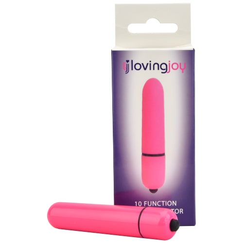 Loving Joy 10 Function Pink Bullet Vibrator - vibes4less