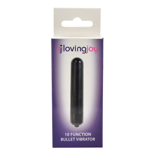 Loving Joy 10 Function Obsidian Bullet Vibrator - vibes4less