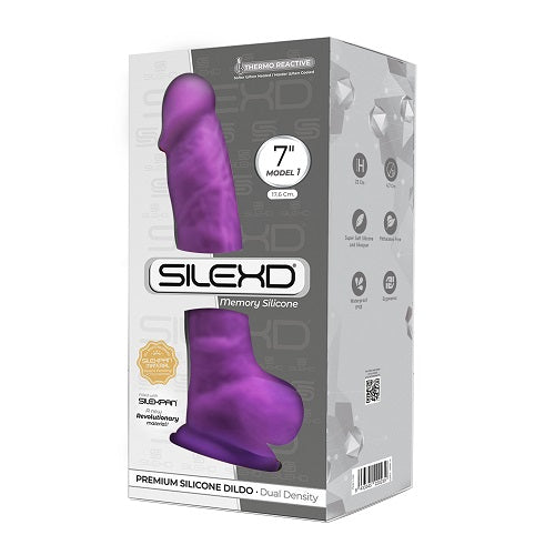 SilexD 7 inch Realistic Dildo with Suction Cup and Balls - vibes4less